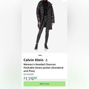 Women's Hooded Chevron Packable Down Jacket